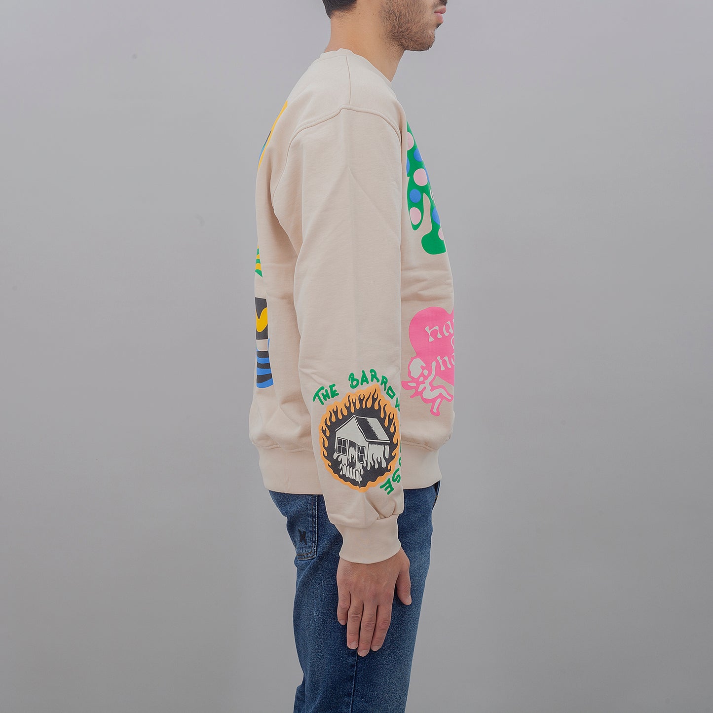 Felpa F4BWUASW083 uomo BARROW