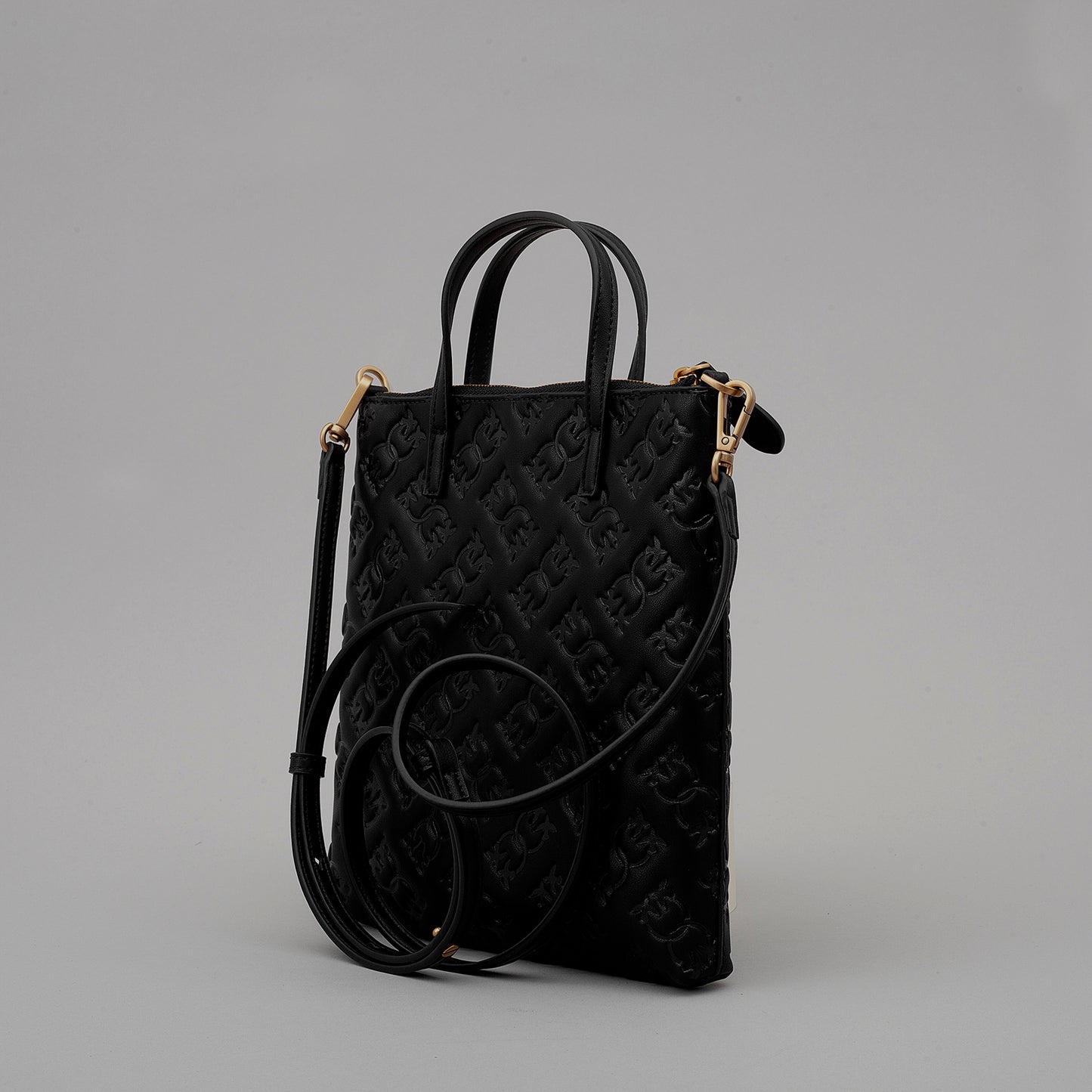 Mini Shopper Pelle Logo Imprimè 102746 donna PINKO