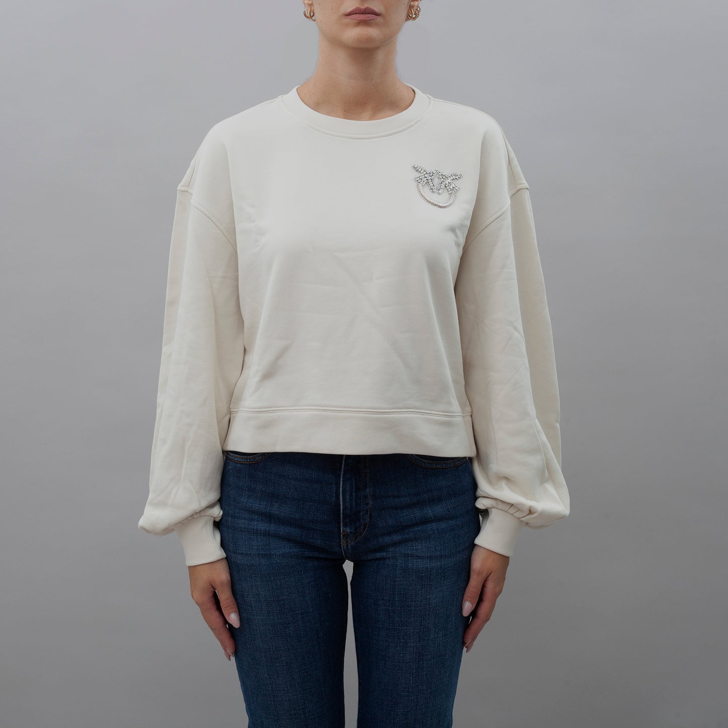 Felpa Ceresole Logo Birds 102827 PINKO donna ai