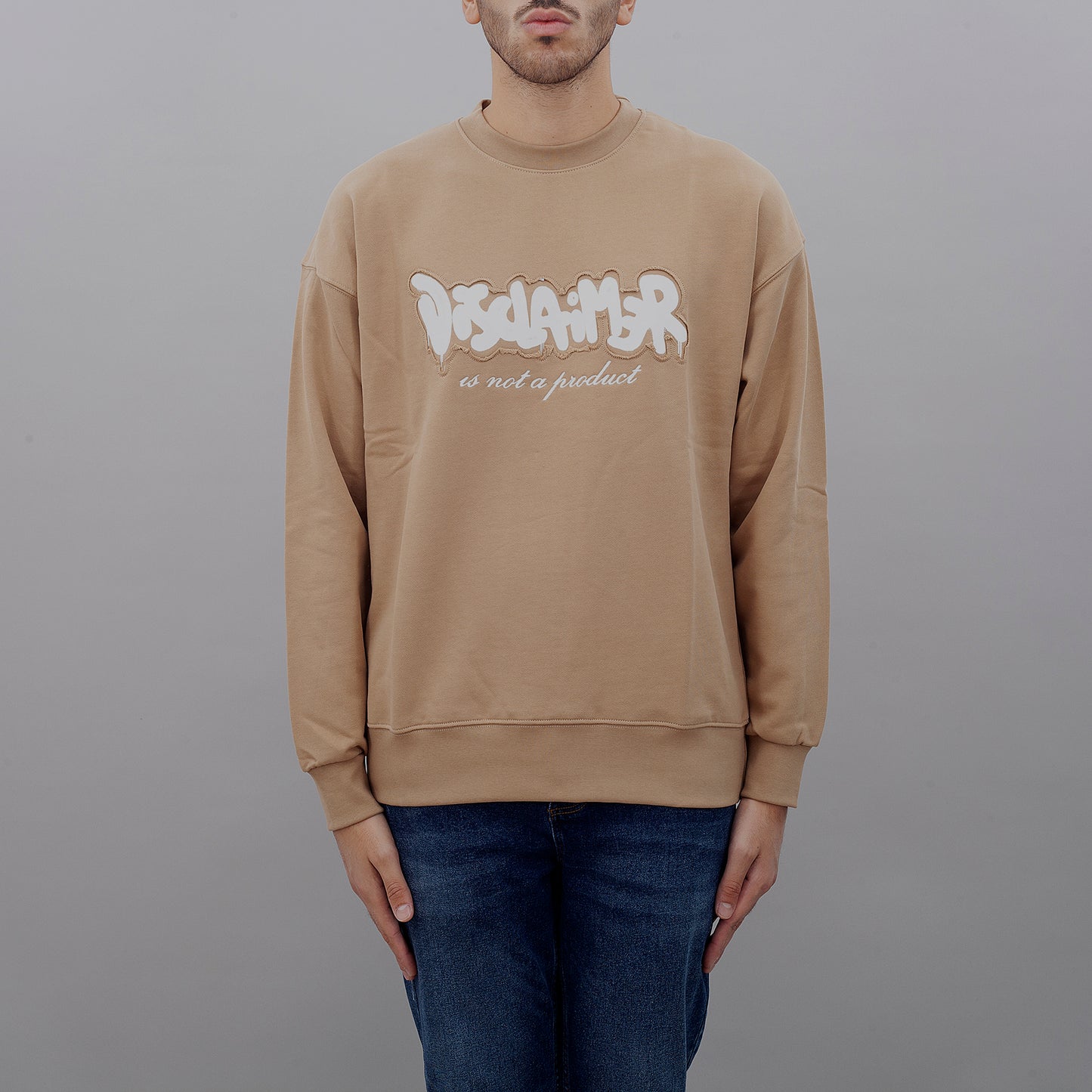 Felpa 24IDS54618 uomo DISCLAIMER