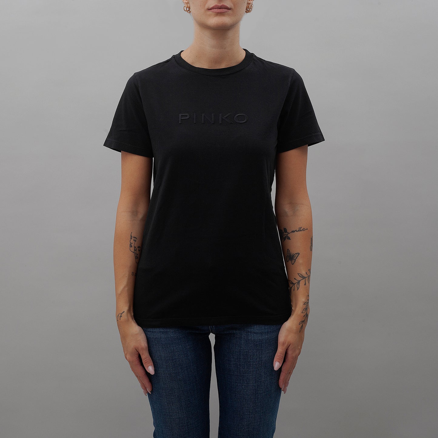 T-shirt Start Jersey Stampa Logo 101752 donna PINKO ai