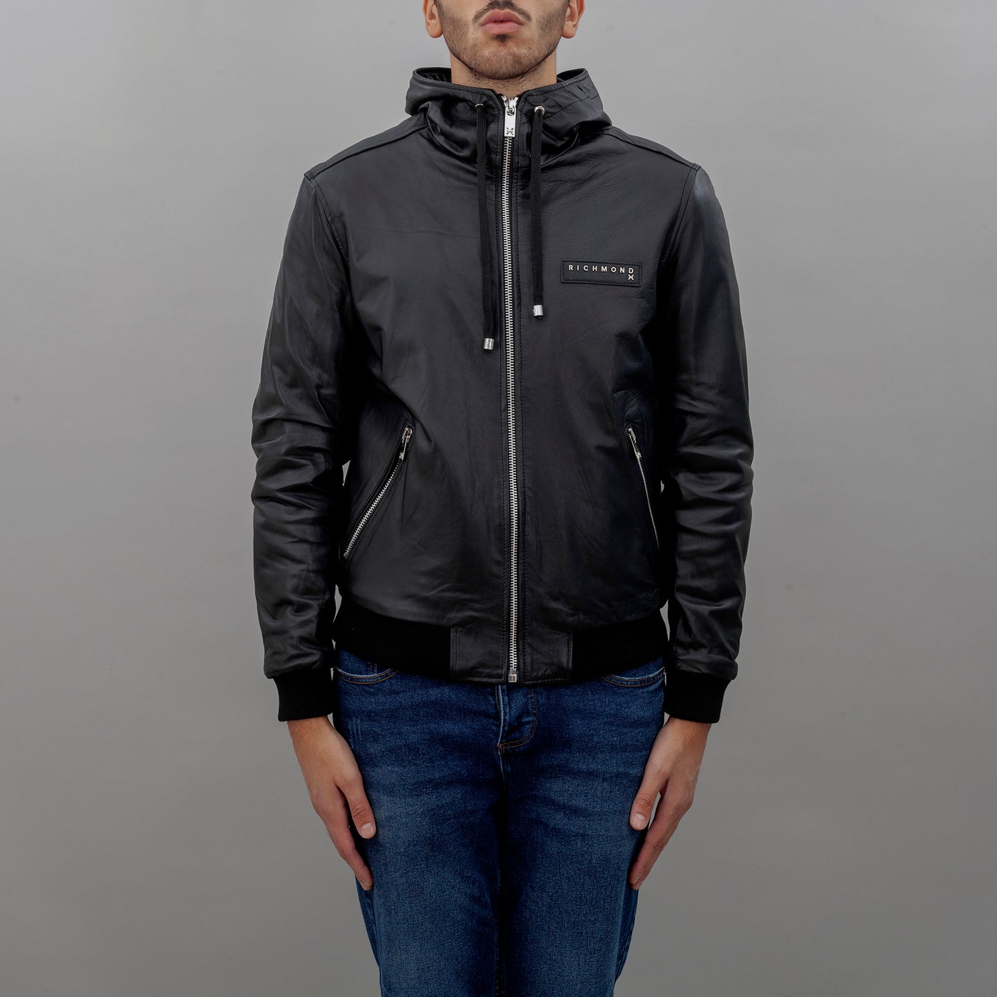 Giacca in pelle UMA24219GB uomo JOHN RICHMOND