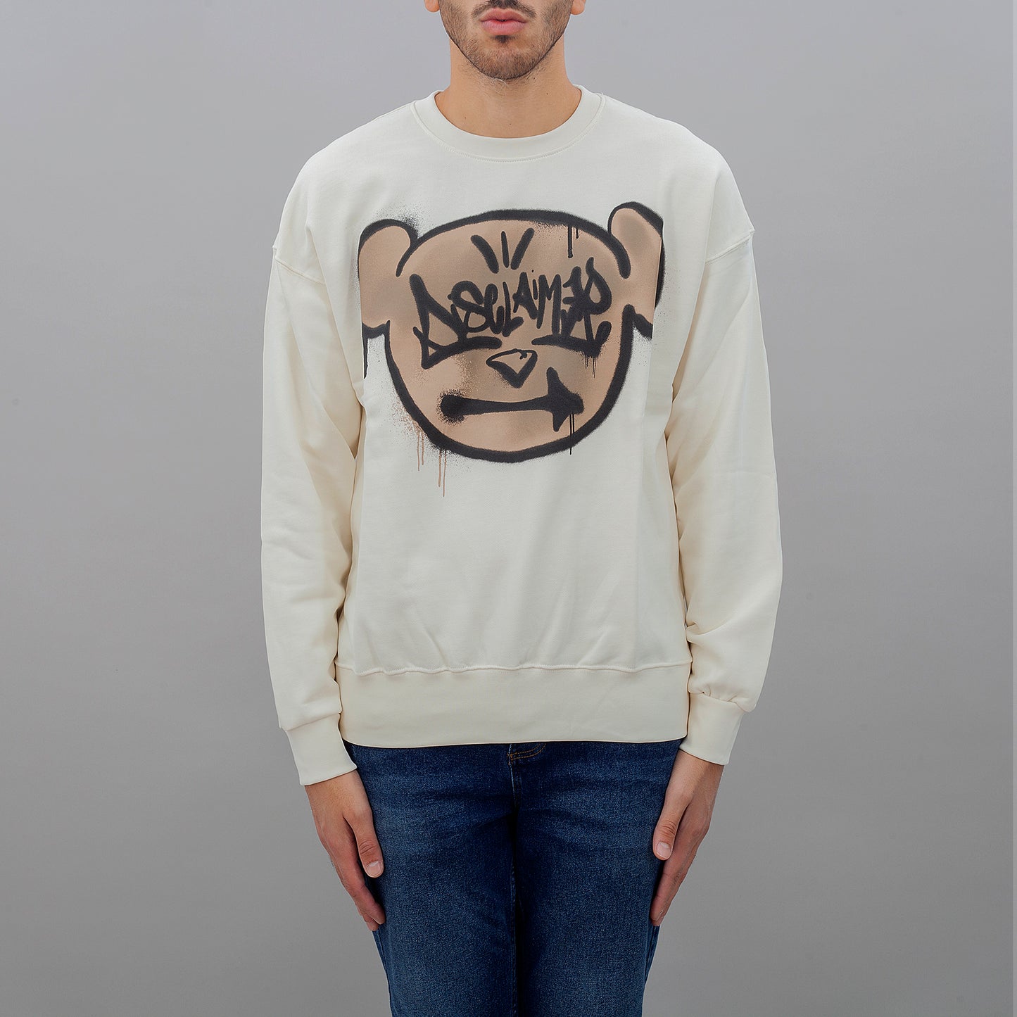 Felpa 24IDS54619 uomo DISCLAIMER