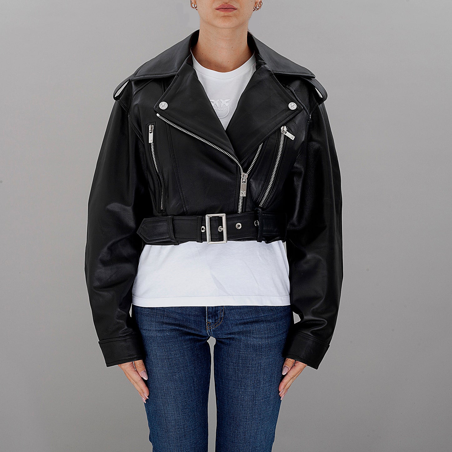 Giacca in pelle UWP24152GB donna JOHN RICHMOND