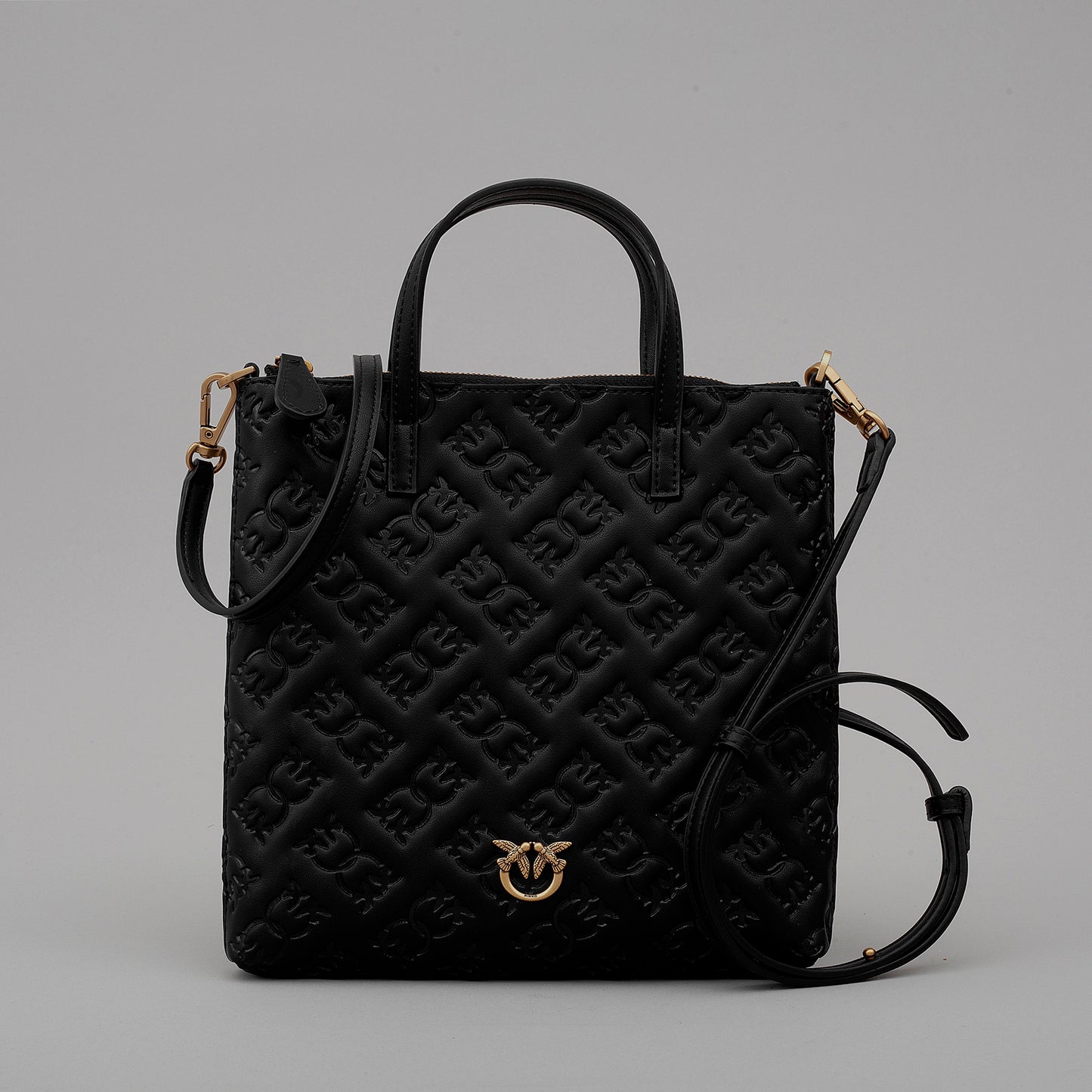 Mini Shopper Pelle Logo Imprimè 102746 donna PINKO