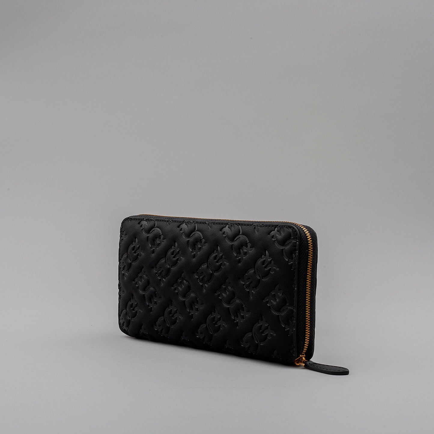 Portafoglio Ryder Zip Around Pelle Logo Imprime 100249 donna PINKO