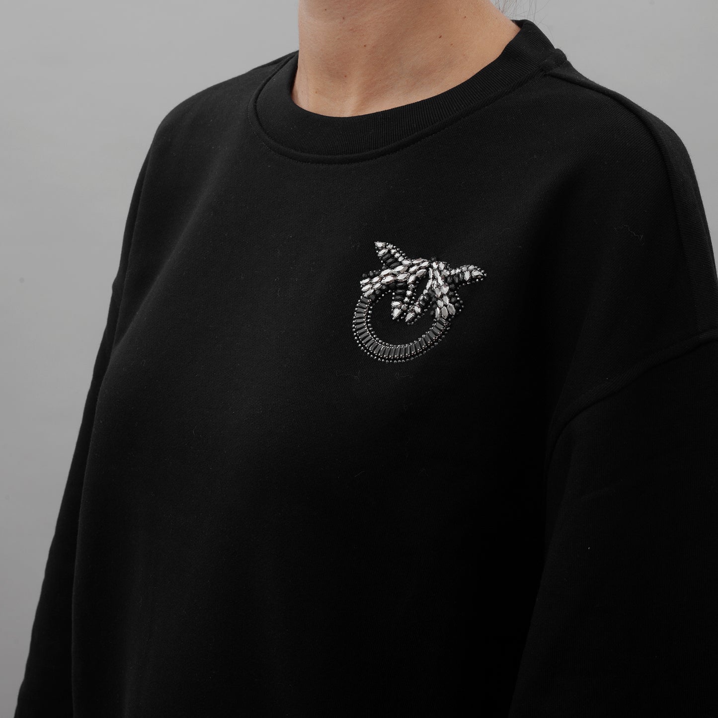 Felpa Ceresole Logo Birds 102827 PINKO donna ai