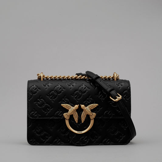 Tracolla Love One Mini DC Pelle Imprimè 100074 donna PINKO