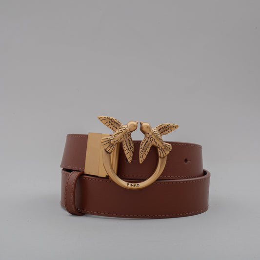 Cintura Love Berry H3 Belt Vitello Seta Monogram Debossed 100125 donna PINKO