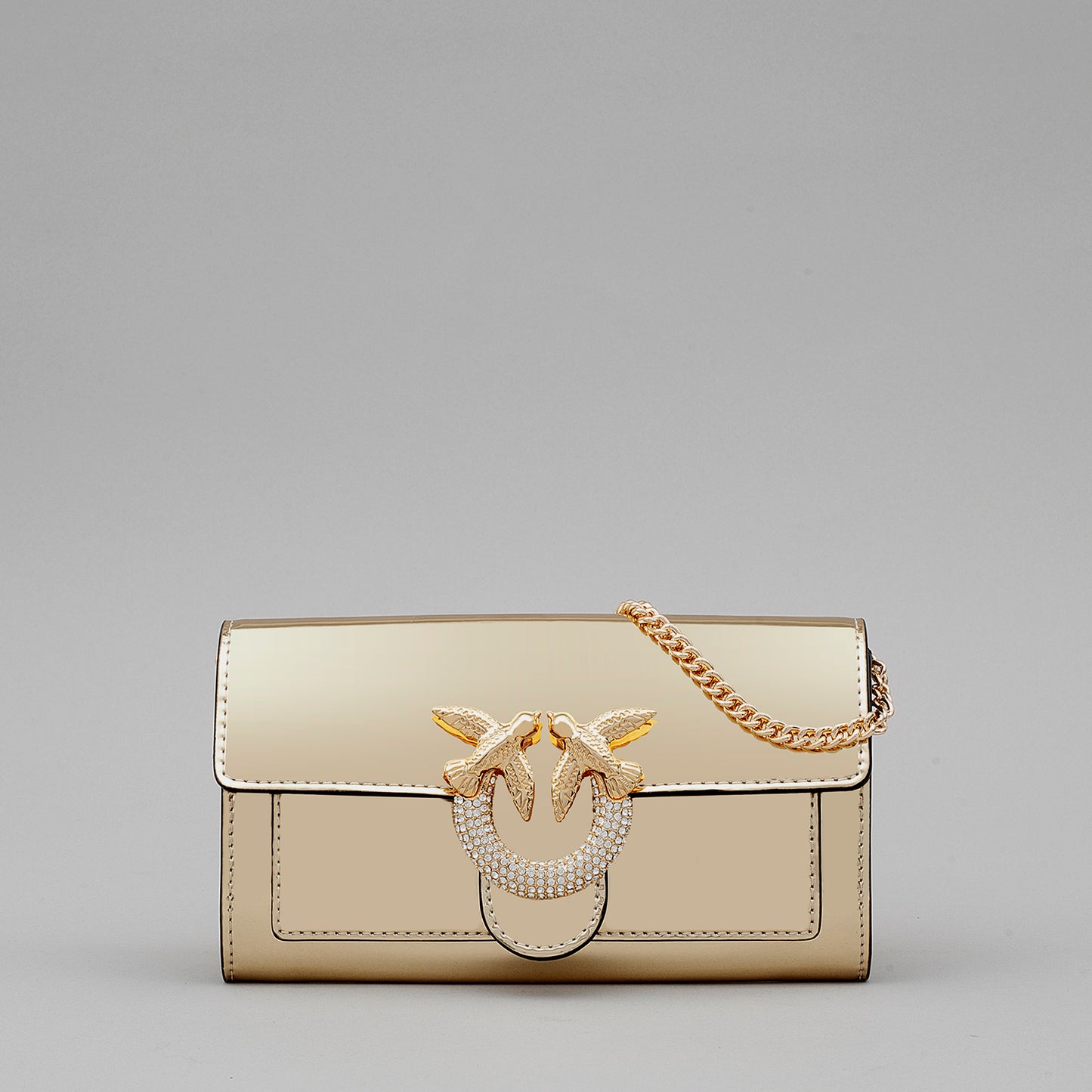 Portafoglio Love One Wallet Ecospecchiato Jewel 100062 donna PINKO