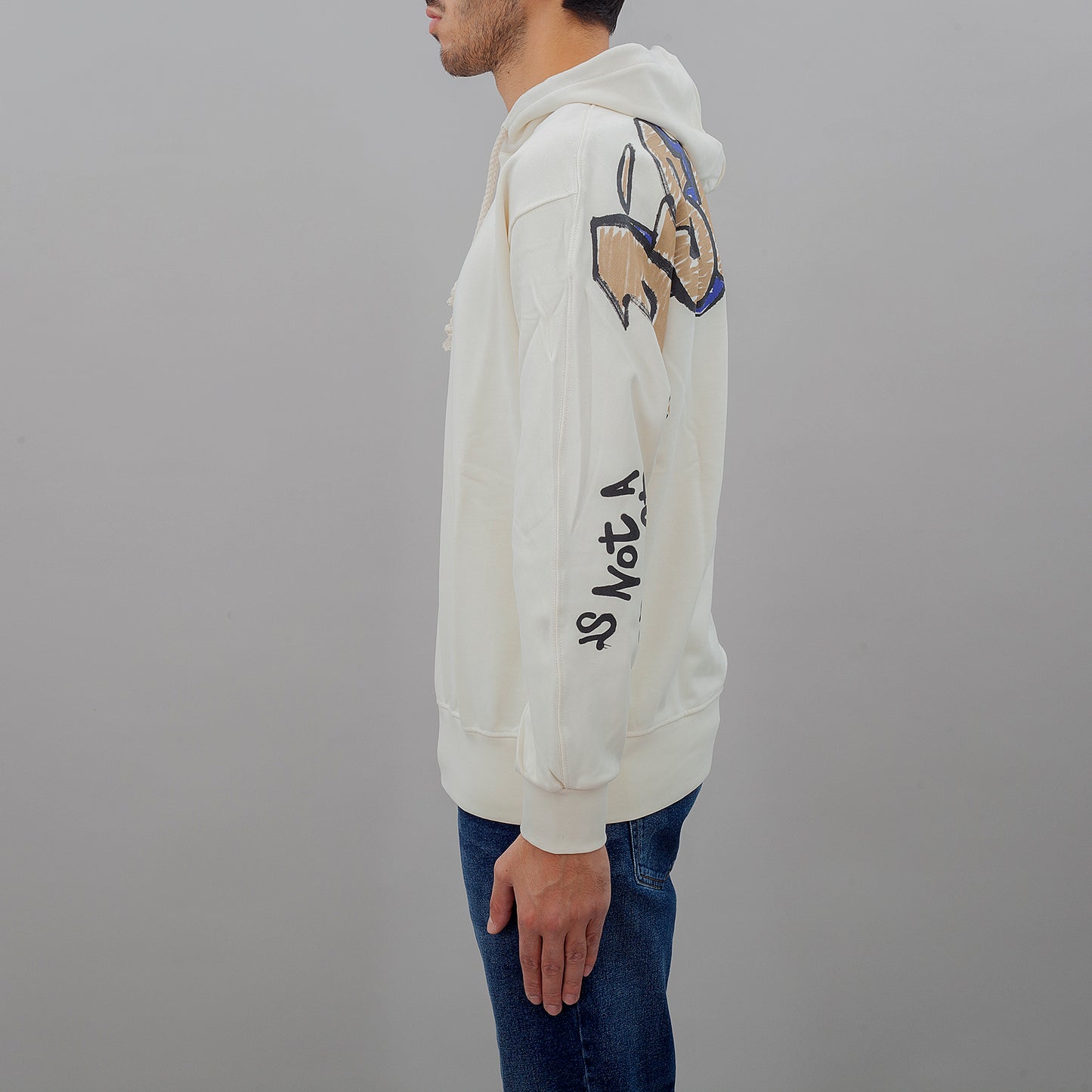 Felpa 24IDS54610 uomo DISCLAIMER