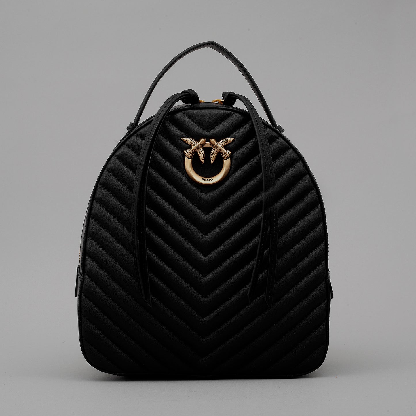 Zaino Love Click Classic Backpack Vitello Nappato Chevron 102530 donna PINKO ai
