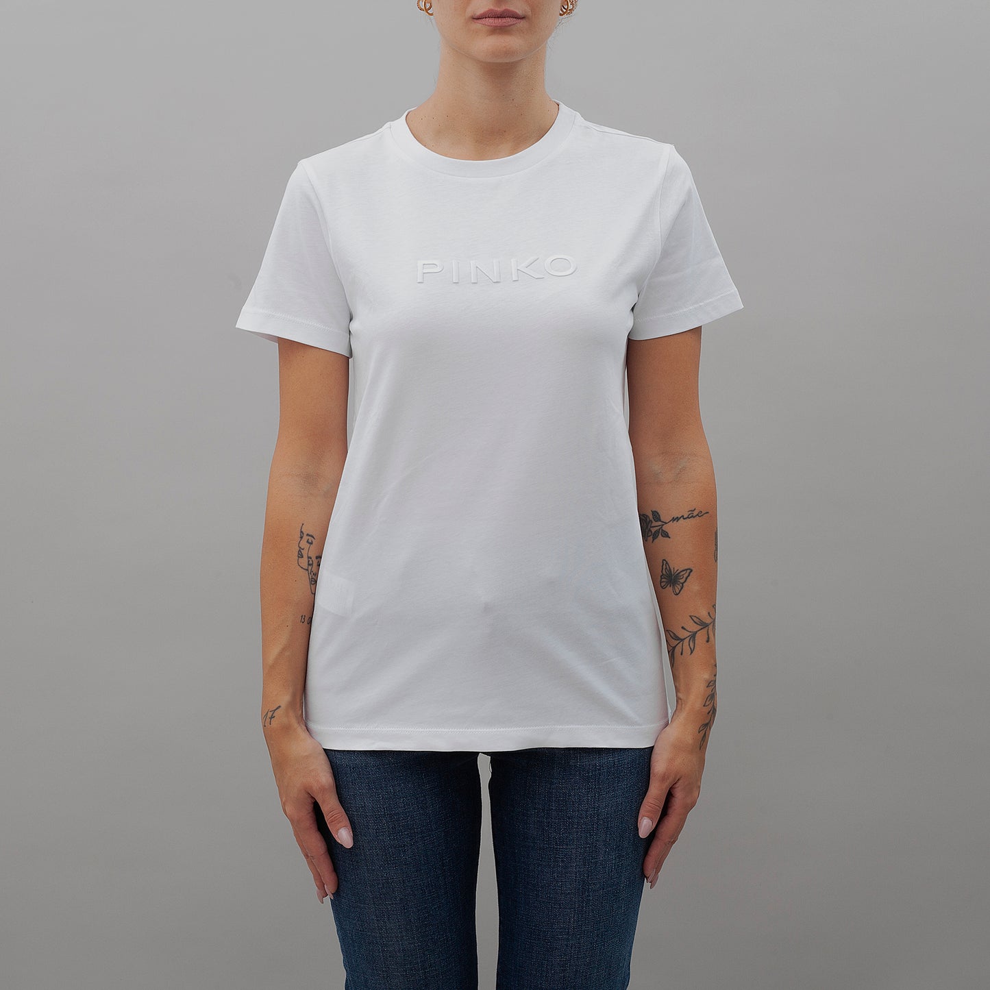 T-shirt  Start Jersey Stampa Logo 101752 donna PINKO ai