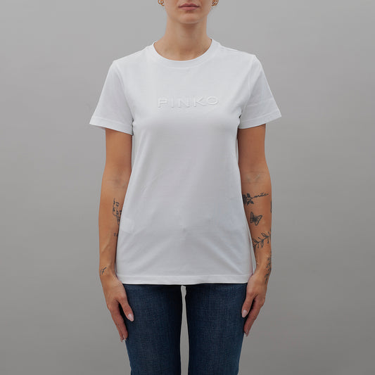 T-shirt  Start Jersey Stampa Logo 101752 donna PINKO ai