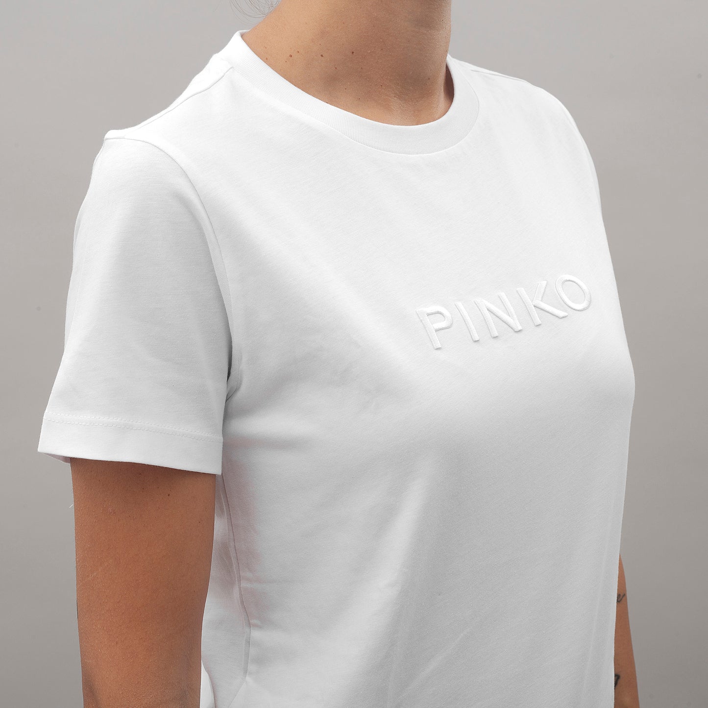 T-shirt  Start Jersey Stampa Logo 101752 donna PINKO ai